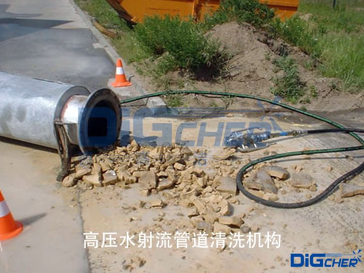 高壓水射流管道清洗機構