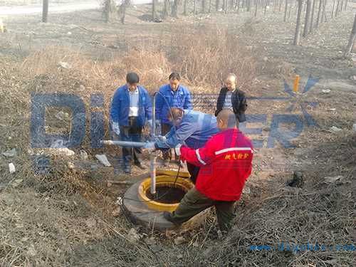 山西孝義煤氣輸送管道清洗現場